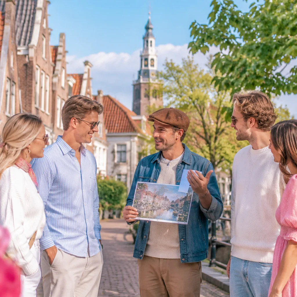Lokale host deelt kennis tijdens een wereldtour